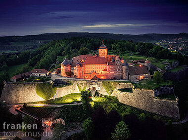 Festung Rosenberg bei Nacht (Kronach/Frankenwald)