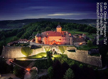 Festung Rosenberg bei Nacht