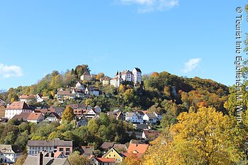 Blick auf die Burg (Egloffstein, Fränkische Schweiz)