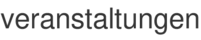 veranstaltungen