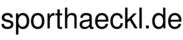 sporthaeckl.de