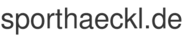 sporthaeckl.de