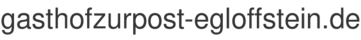 gasthofzurpost-egloffstein.de